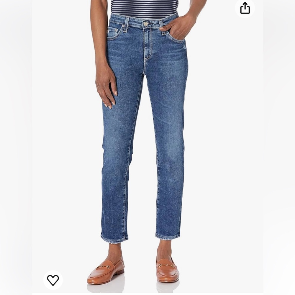 AG Adriano Goldschmied Women's Prima Mid Rise Cigarette Crop Jean